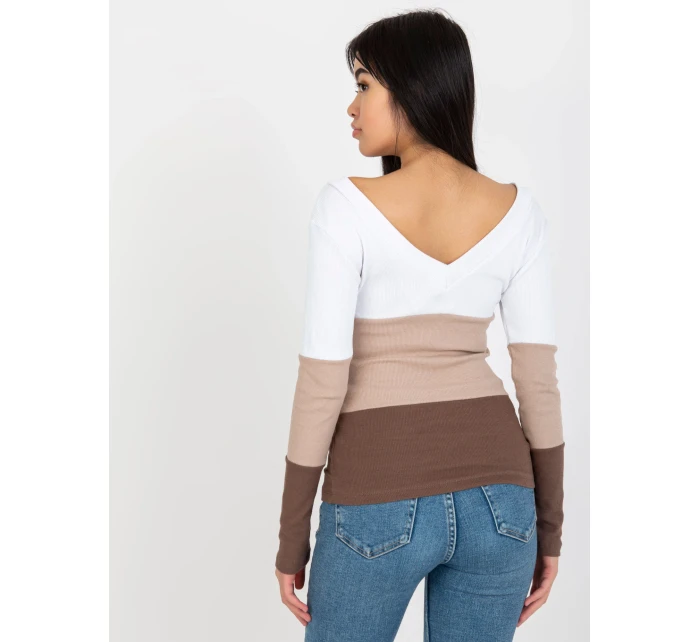 Halenka RV BZ 8429.18P bílo-hnědá Halenka RV BZ 8429.18P bílo-hnědá