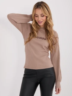 Bluzka RV BZ model 21801869 ciemny bezowy - FPrice