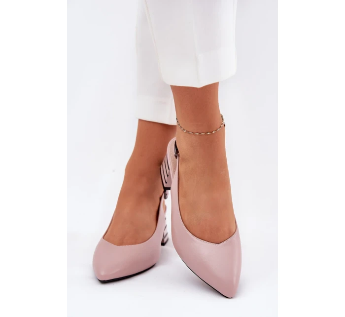 Sandály na podpatku model 209776 Step in style Sandály na podpatku model 209776 Step in style