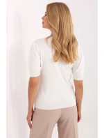 Svetr s krátkým rukávem model 216776 Factory Price Svetr s krátkým rukávem model 216776 Factory Price