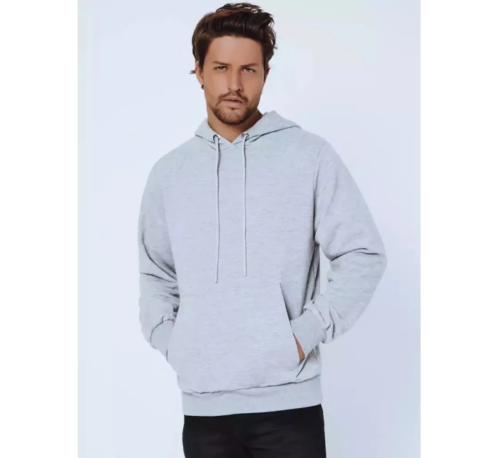 Pánská šedá mikina s kapucí Dstreet BX5019