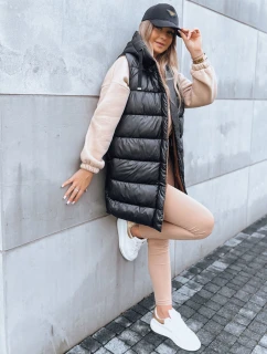 Dámská dlouhá prošívaná zimní vesta NOMADNECTAR černá FashionStreet TY3843
