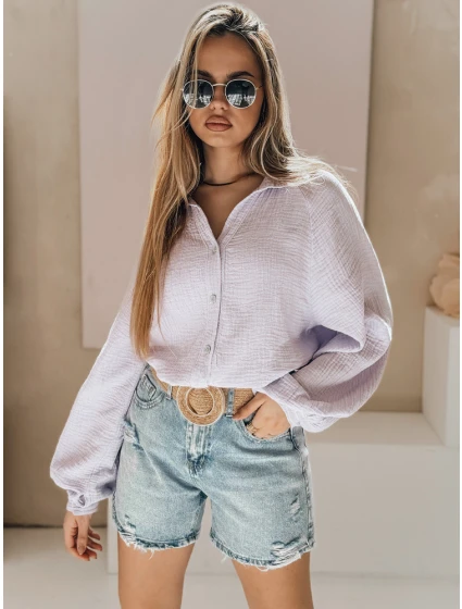 Dámské džínové šortky s páskem HOT SUMMER blue FashionStreet SY0485 Dámské džínové šortky s páskem HOT SUMMER blue FashionStreet SY0485