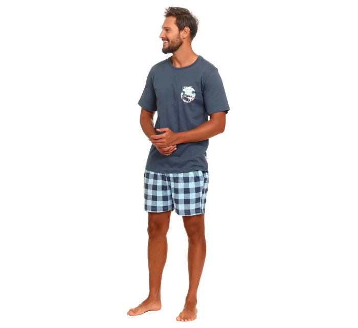Pánské pyžamo model 20596539 deep blue - Doctornap