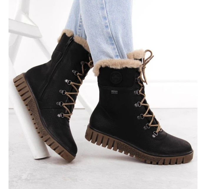 W  boty s kožešinou model 20810158 - Rieker