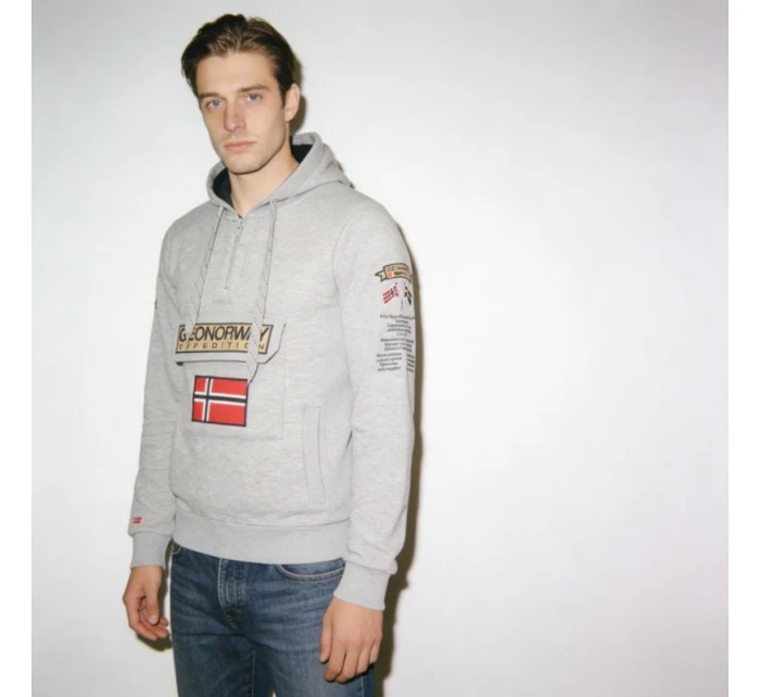 Mikina Geographical Norway Gymclass EO DB 100 M WU6620H/GNO-Blended Grey pánské