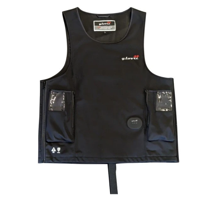 GLOVII VODOTĚSNÁ VYHŘÍVANÁ POTÁPĚČSKÁ VESTA, VČETNĚ DVOU BATERIÍ A DÁLKOVÉHO OVLÁDÁNÍ GMV2L