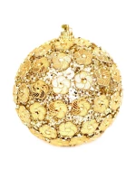 OZDOBNÁ CETKA S FLITRY 8CM ZLATÁ