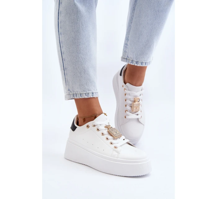 Dámské tenisky s ozdobou Bílé Celedria