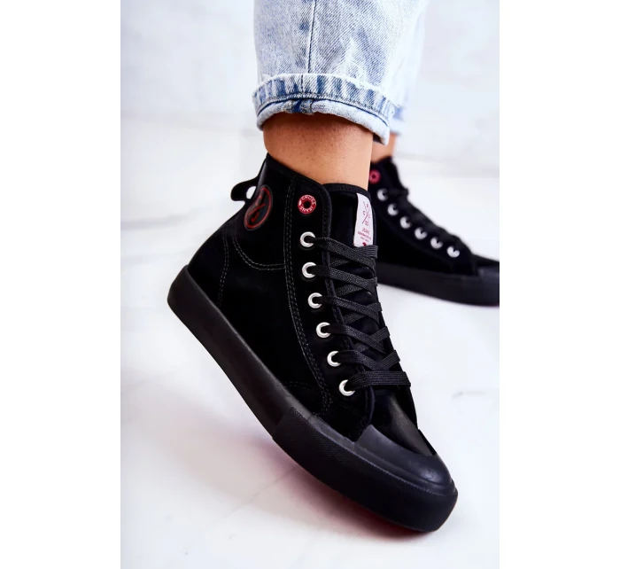 Dámské vysoké tenisky Cross Jeans JJ2R4055C černá Dámské vysoké tenisky Cross Jeans JJ2R4055C černá