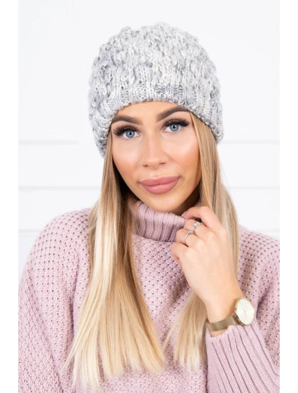Čepice model 21798539 světle šedá - K-Fashion