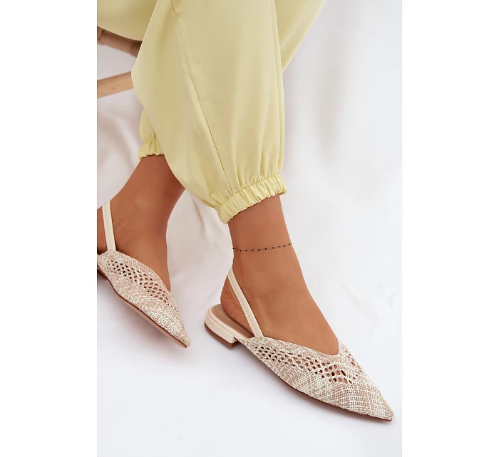 Dámské béžové ploché sandály model 22102865 - Boto