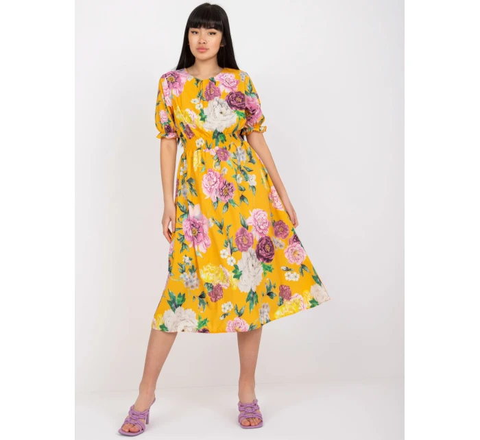 Šaty LK SK 507564.36P tmavě žlutá