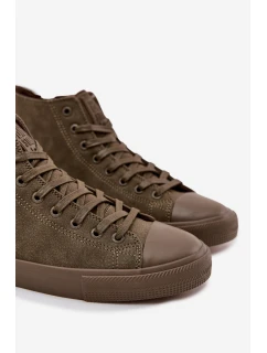 Pánské zateplené tenisky Big Star HI-POLY SYSTEM – khaki