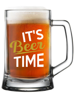 IT'S BEER TIME - pivní sklenice 0,5 l