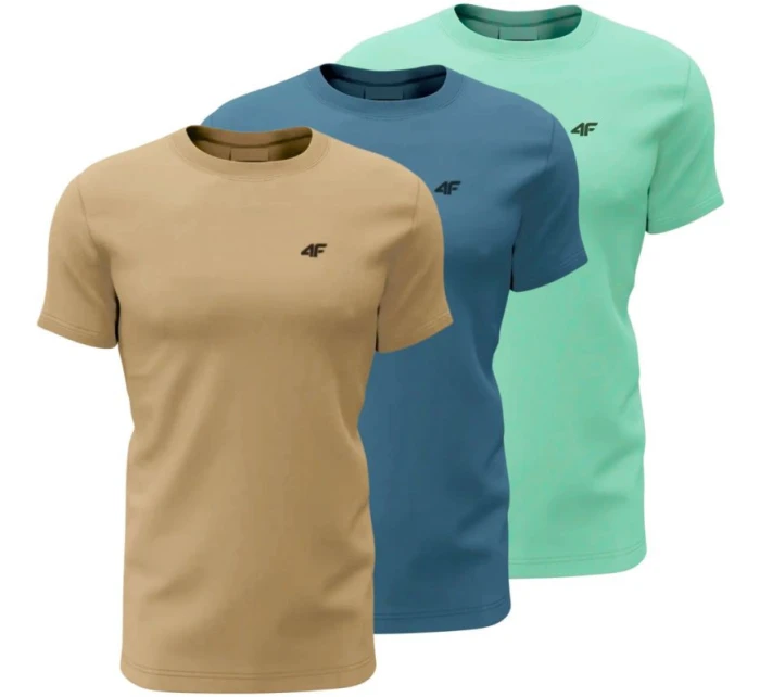 Tričko 4F M3094 3pak M 4FWSS25TTSHM3094 91S pánské Tričko 4F M3094 3pak M 4FWSS25TTSHM3094 91S pánské