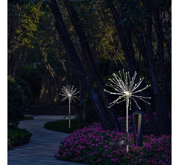 SOLÁRNÍ LUCERNA DMYCHADLO STROM OHŇOSTROJE 80CM 90 VEDL