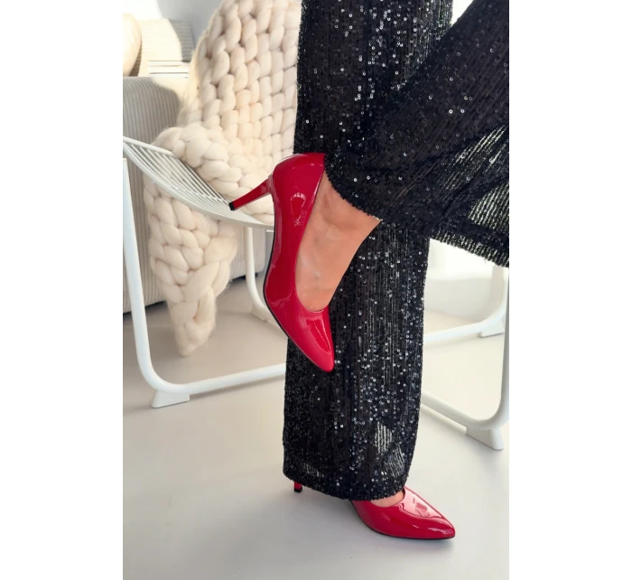 Lakované Lodičky Sergio Leone 1336 Červené