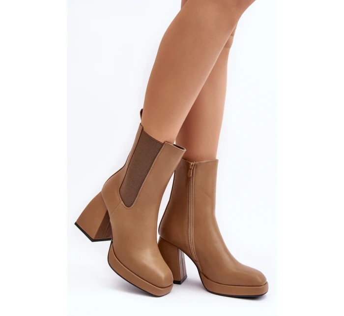 Boty na podpatku model 189852 Step in style Boty na podpatku model 189852 Step in style