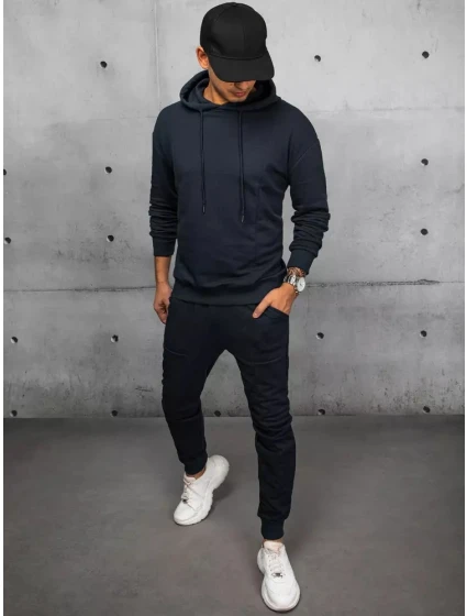 Pánské tmavě modré tepláky od Dstreet AX0674