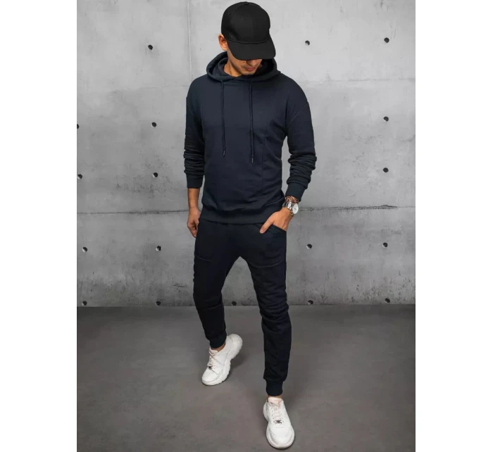 Pánské tmavě modré tepláky FashionStreet AX0674 Pánské tmavě modré tepláky FashionStreet AX0674