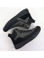 Šedé pánské kožené nepromokavé tenisky model 21906044 - Rieker