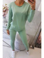 Tmavě mátová mikinová souprava