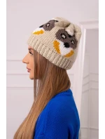 Dámská čepice Ofelia K349 beige Dámská čepice Ofelia K349 beige