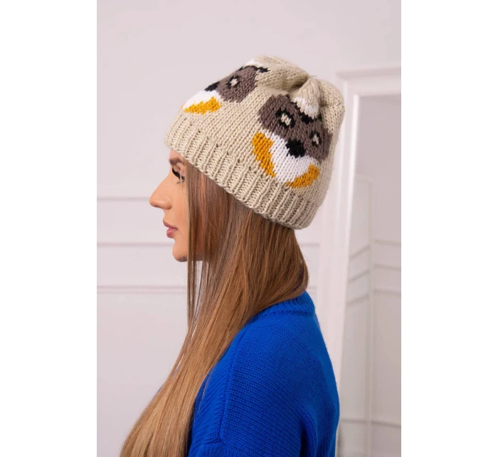 Dámská čepice Ofelia K349 beige Dámská čepice Ofelia K349 beige