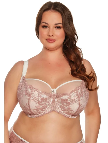 Dámská podprsenka Maxi  Pudr růžová s ecru  model 20973272 - Gaia