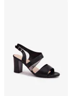 Sandály na podpatku model 212908 Step in style Sandály na podpatku model 212908 Step in style