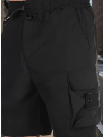 Pánské látkové bojové šortky černé model 21988579 - Dstreet