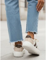 Dámské tenisky na platformě béžové FashionStreet ZY1393