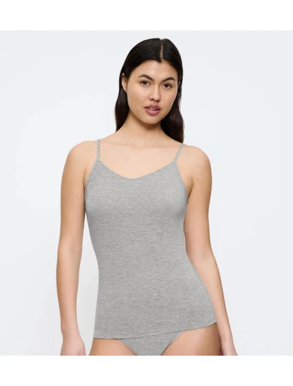 Beauty Layers Spaghetti Top Wool - GRAY - TRIUMPH GRAY - TRIUMPH