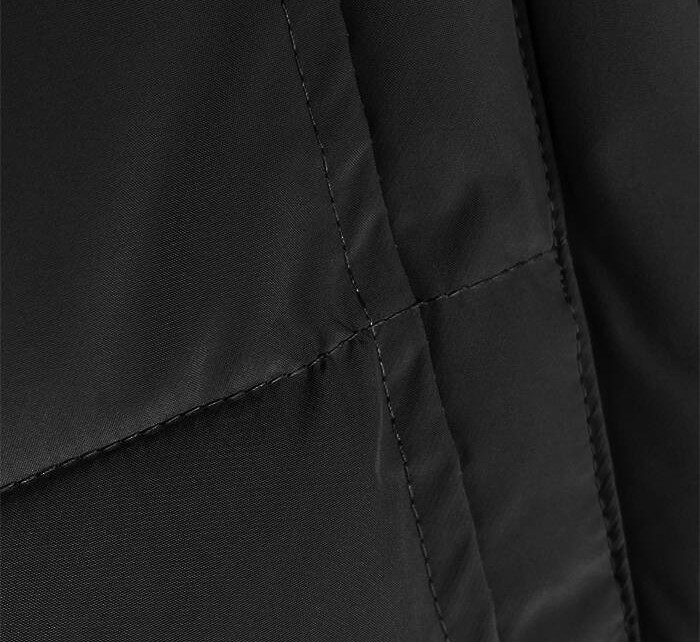 Černá dámská zimní bunda s kožešinovou podšívkou (LHD-23063)