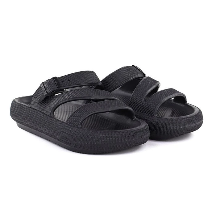 Dámské sportovní žabky na tlusté podrážce černé model 22060686 - Big Star