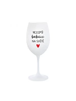 NEJLEPŠÍ NA bílá sklenice na víno 350 ml model 22147810 - Giftela NEJLEPŠÍ NA bílá sklenice na víno 350 ml model 22147810 - Giftela