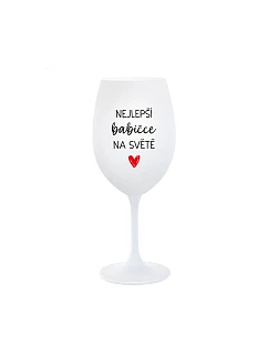 NEJLEPŠÍ NA bílá sklenice na víno 350 ml model 22147810 - Giftela