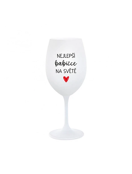 NEJLEPŠÍ NA bílá sklenice na víno 350 ml model 22147810 - Giftela NEJLEPŠÍ NA bílá sklenice na víno 350 ml model 22147810 - Giftela