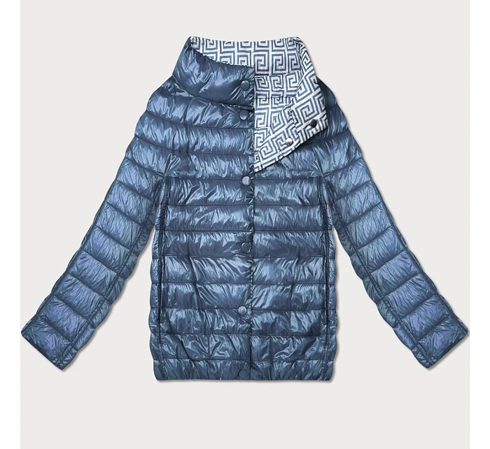 Lekko ocieplana dwustronna kurtka do bioder Goodlookin niebieska (P21-7213/7212-30S)