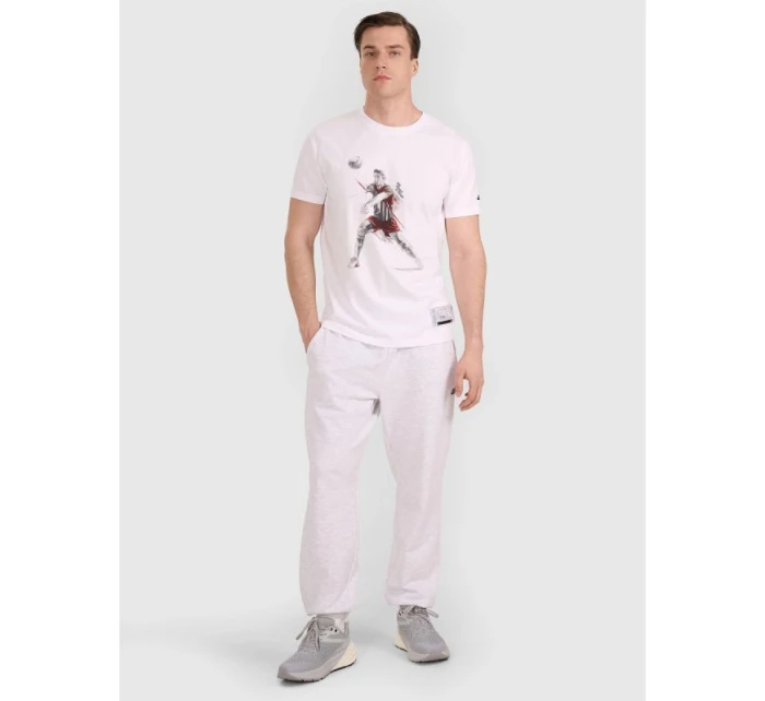 Pánské volejbalové tričko s potiskem model 21812112 pánské - 4F Pánské volejbalové tričko s potiskem model 21812112 pánské - 4F