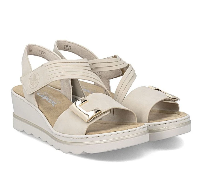 Dámské lila sandály na platformě Rieker 67410-62