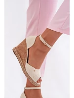 Dámské sandály na platformě s pleteným Wrangler 20261086.06V světle béžové