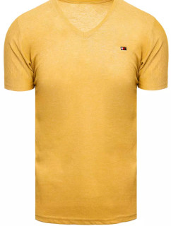 Základní pánské tričko hořčice Dstreet RX4998