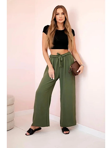 Dámské kalhoty model 21004324 khaki - Kesi