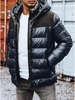 FashionStreet pánská tmavě modrá prošívaná bunda TX4159