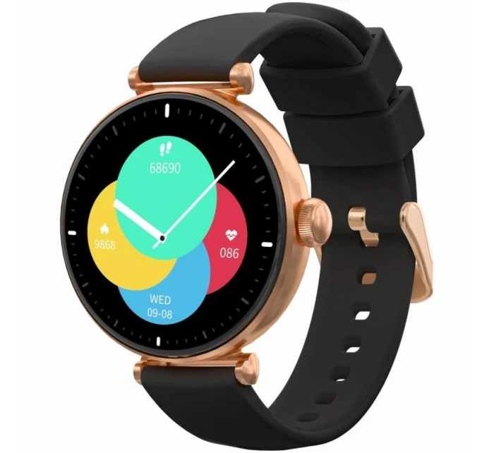 Chytré hodinky Gravity Rose Gold Black 2 Strap GT26-6 Chytré hodinky Gravity Rose Gold Black 2 Strap GT26-6