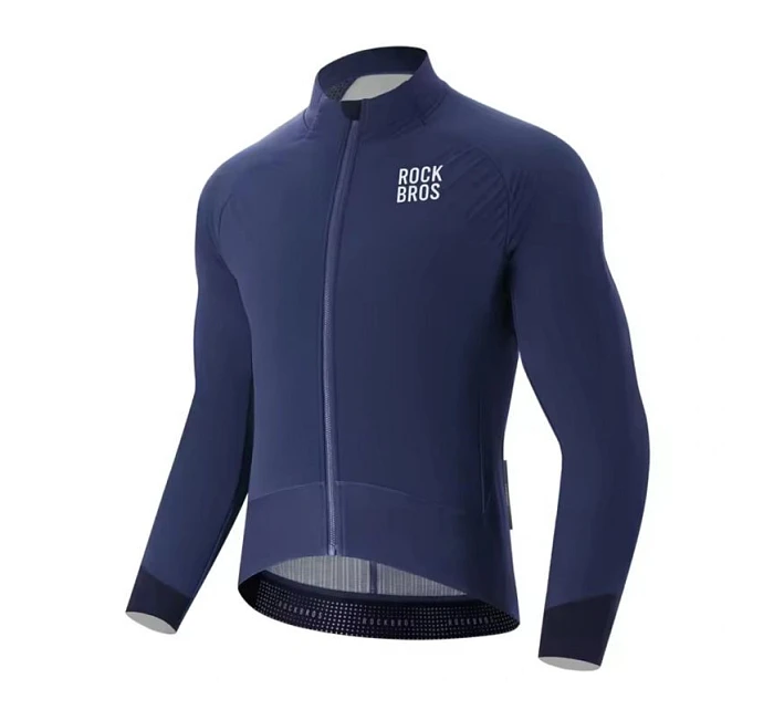 zimní fleecová cyklistická bunda velikost M modrá model 22114161 - Rockbros