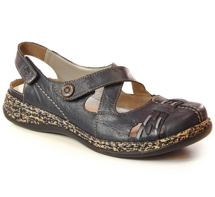 Rieker W 46377-14 Pohodlné sandály na suchý zip