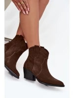 Nakopávací dámské kožené boty z přírodního semiše čokoládové Beretta Nakopávací dámské kožené boty z přírodního semiše čokoládové Beretta